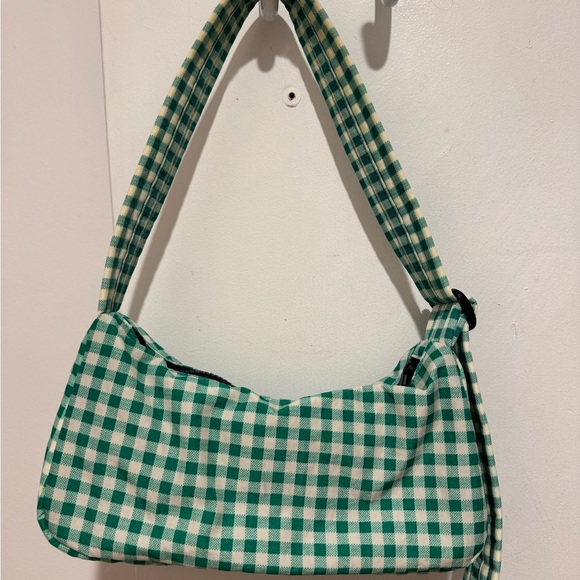BAGGU Green Gingham Shoulder Bag - Picture 4 of 4